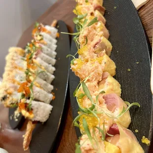 Osaka, Elk Grove, and Sakura rolls.