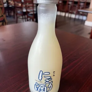 Some delicious creamy sake