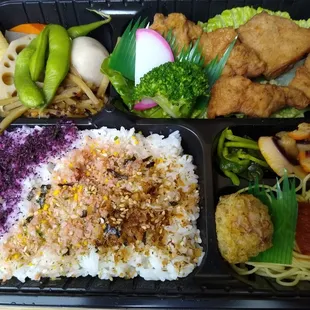 Chicken karaage bento box