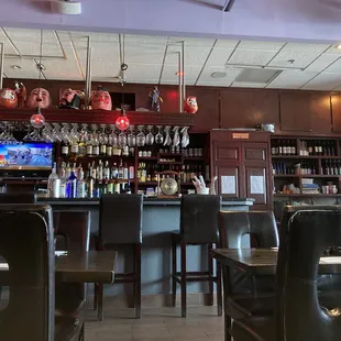 the bar area of a japanese restaurant