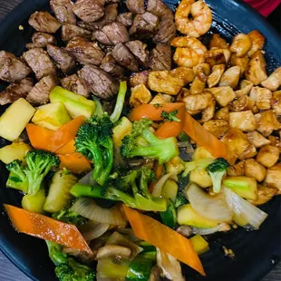 Hibachi chicken and steak combo