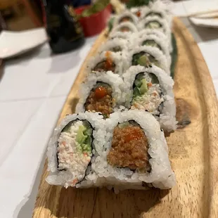 Spicy Tuna Roll and California Roll