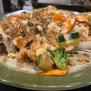 Chicken and filet mignon hibachi