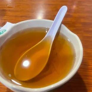 Clear soup