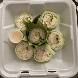 Snow Crab Naruto Roll