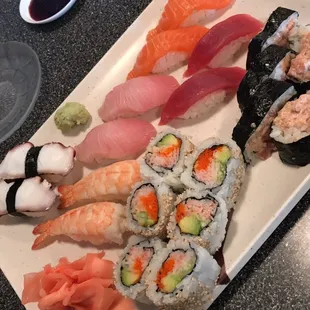 sushi and sashimi, food, sashimi, sushi