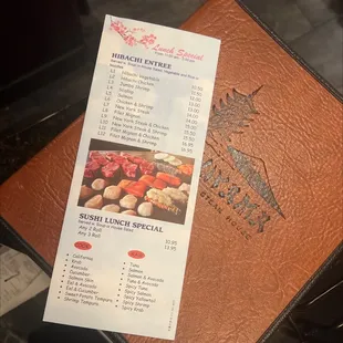 Lunch Menu