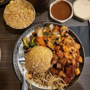 Shogun special with double fried rice
