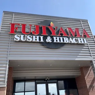 the front of the restaurant