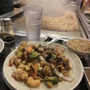 Hibachi Steak &amp; Shrimp