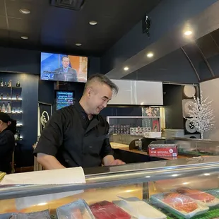 sushi and sashimi, interior