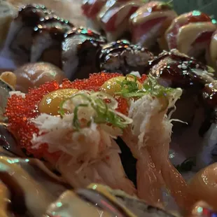 various types of sushi