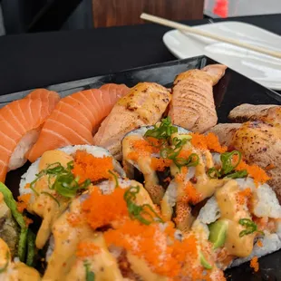 sashimi, sushi and sashimi, sushi, food