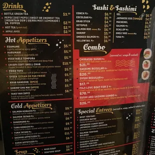 Updated Menu