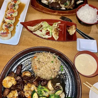 Steak and Shrimp Teppan