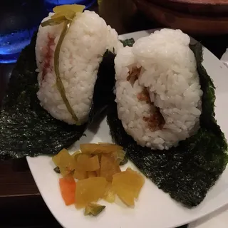 Rice Set with Miso Soup and Pickles