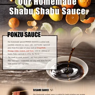 About our homemade dipping sauces