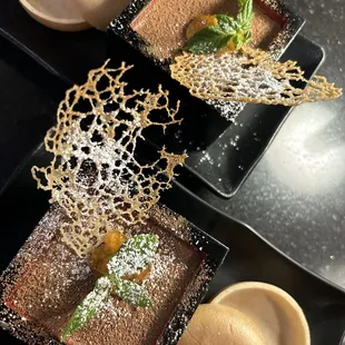 a decadent chocolate orange mousse with a bottom cake layer