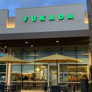 outside