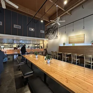 interior, sushi and sashimi