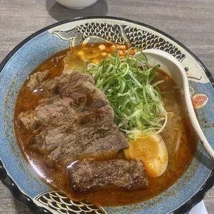 Fuki Spicy Miso Pork Ramen replaced with beef