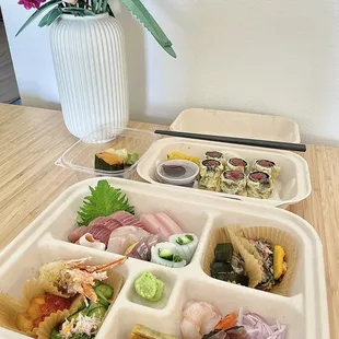 Beef Umeshiso Age, Uni Sushi, Iso Yose Mori