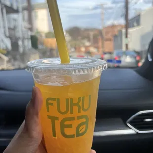 Jasmine tea with mango and passion fruit