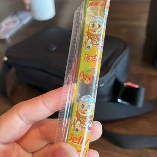 Free jellies came with meal