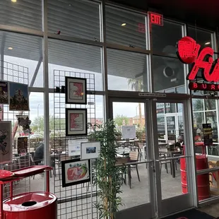 Inside - door to patio seating