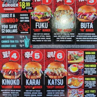Check out their menu.  There&apos;s a burger  for everyone.   I&apos;m trying the Fuku, &amp; Spicy Katsu