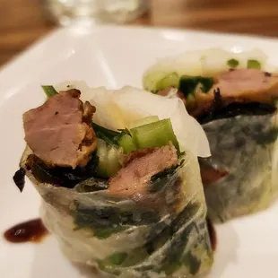 Crispy duck roll