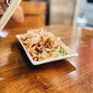 Okonomi Fries - basically Takoyaki but fries. Devoured.