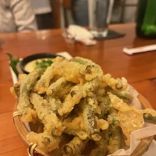 Green bean tempura