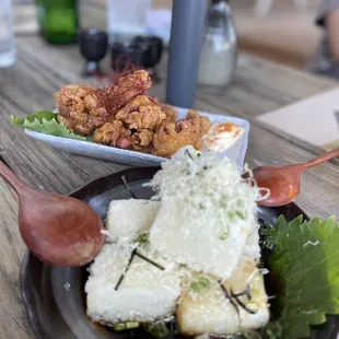 Agedashi said tofu and Karaage