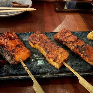 Miso Glazed Pork Belly Skewers