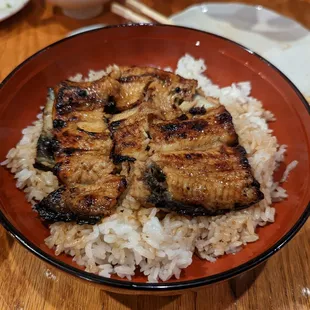 Unagi with rice