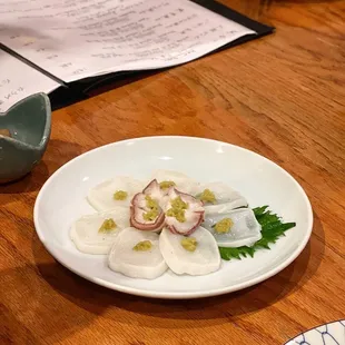 Namadako Yuzukosho (Raw Octopus with Yuzu Pepper)