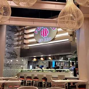 the interior of a restaurant