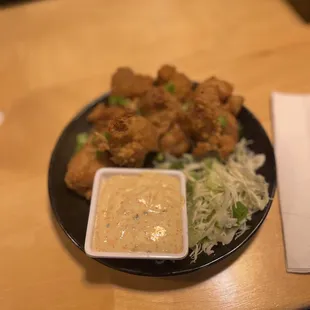 a plate of food on a table