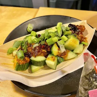 Chili Crisp Cucumbers...yum