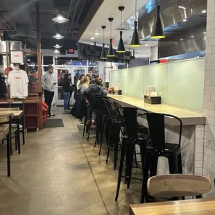 View from the back of the restaurant