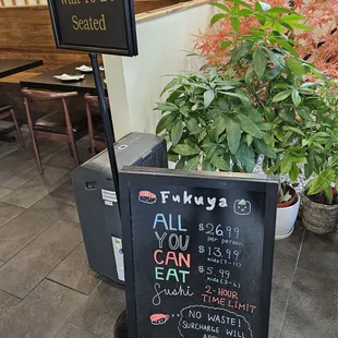 All You Can Eat Sushi Prices (1/2025).