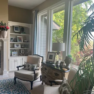 Living room windows.