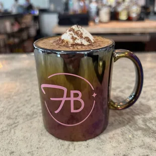 Mexican hot chocolate with shot of espresso