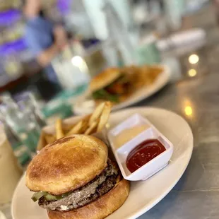 Burger and Fries