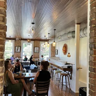 Upstairs area with tables