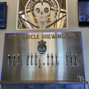 Beer on tap.