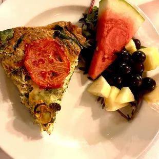Vegetable Quiche &amp; Fresh Fruit