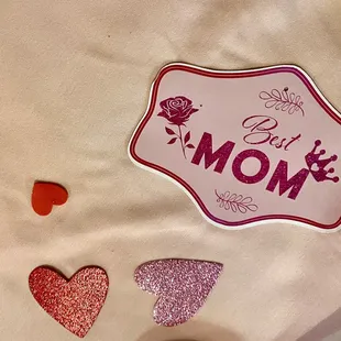 Table decorations for Mother's Day,