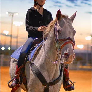 Full Circle Riding Academy barrel racing event at the Keller Arena.